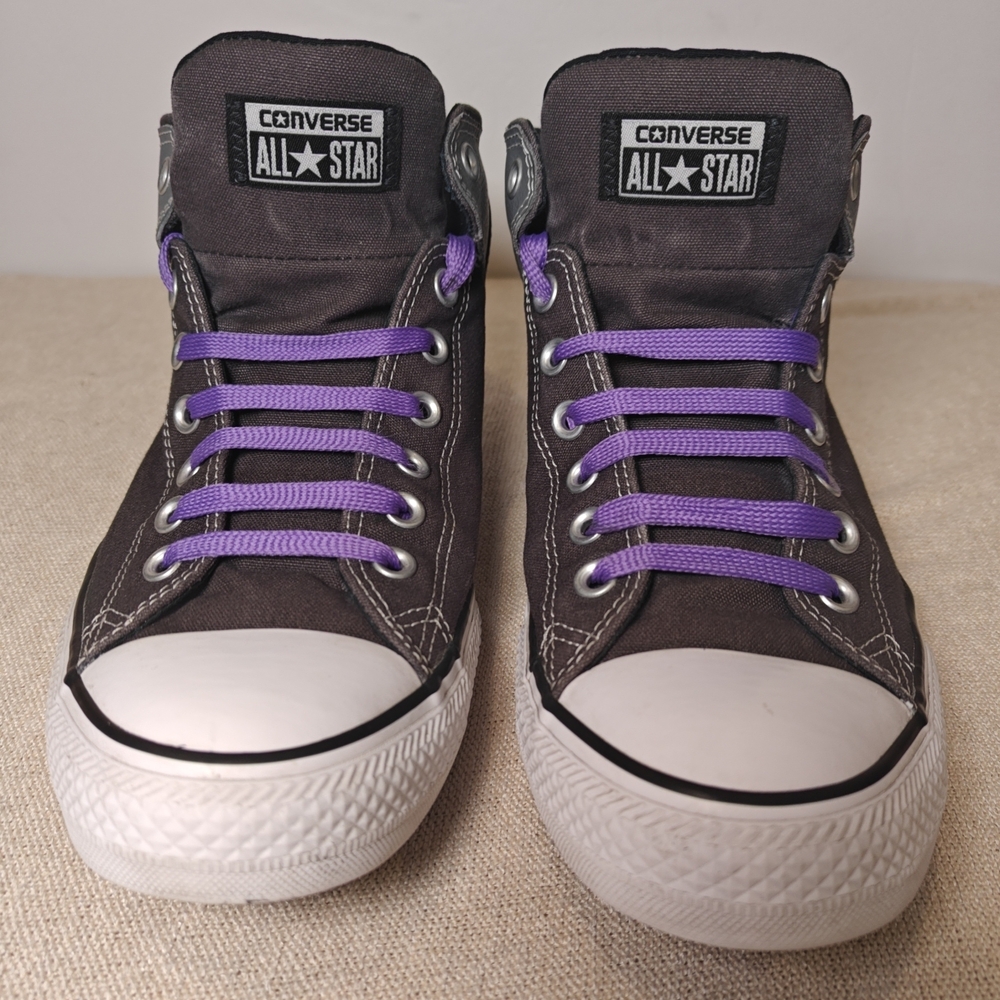 CONVERSE ALL STARS CHUCK TAYLORS GRAY HIGH TOP TENNIS SHOE SNEAKERS Mens Sz 10.5